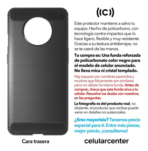 Funda Premium Oneplus 7t Case Protector Carbono One Plus 1+