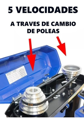Imagen 4 de 8 de Taladro De Banco Mandril 16 Mm 500 Watts 5 Vel + Morsa + Acc