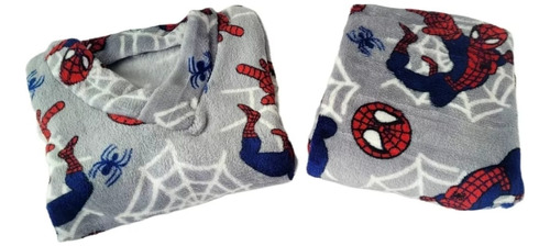 Spiderman Gris Pijama Térmica Dos Piezas Niños, Envío Rápido