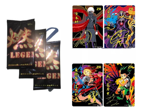 Pack 5 Sobres Legends Of Anime Cartas Coleccionables V1 