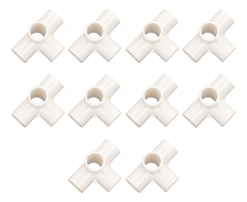 Conector De Tubo, 10 Piezas, Accesorios De Pvc, 20 Mm, 5 Vía