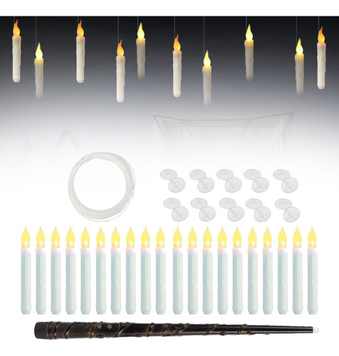Velas Flotantes Para Colgar En La 20 Piezas Blancas B
