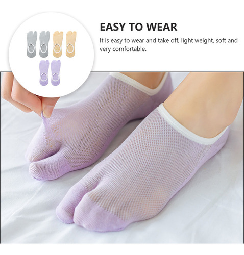 3 Pares De Calcetines De Verano Para Niñas, Transpirables, D