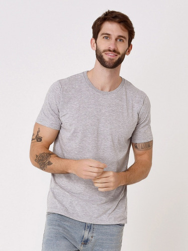 Imagen 2 de 7 de Remera Lisa Hombre Básica Trabajo - Mauro Sergio