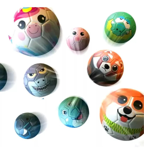 Imagen 4 de 5 de Pelota Goma Eva Infantil Animalitos Zooballz Playking