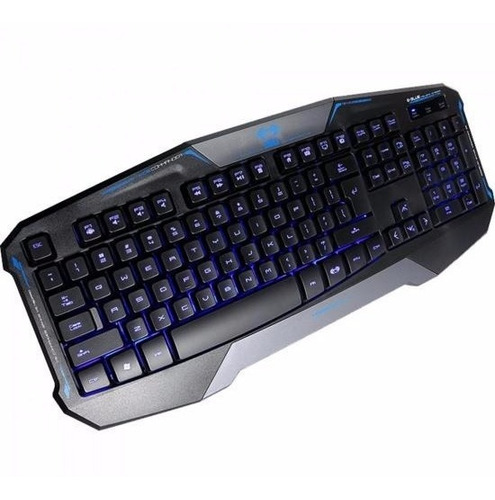 Teclado Gamer Usb Cobra Commander Preto E-blue