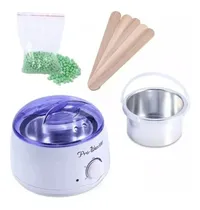 Comprar Kit Depilación Olla Calentadora+cera Elástica + Aplicadores 