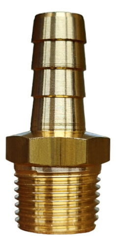Espigão Fixo Npt 1/2 X 1/2 Latao Rosca Macho Garden