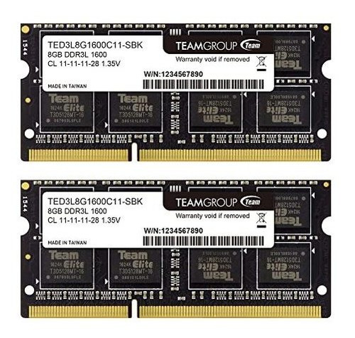 Memoria Ram Ddr3l 16gb Kit 1600mhz Pc3-12800 Cl11 1.35v