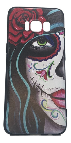 Para Samsung S8 - Calavera Mujer - Estilo Mexicano