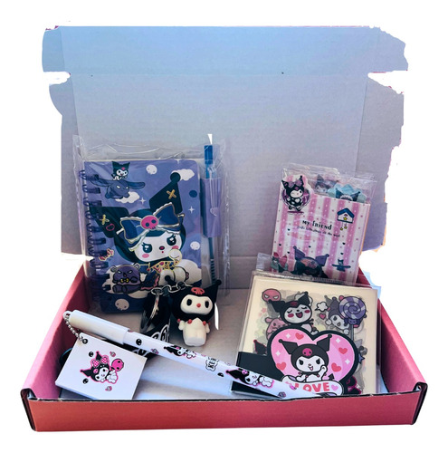 Set Box Kuromi Agenda Planner Ideal Para Regalo