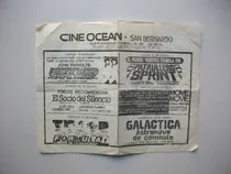 Comprar Antiguo Programa Cine Ocean San Bernardo