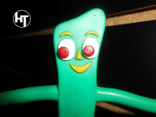Imagen 2 de 3 de Gumby, Gomosito, Figura Bendable, Vintage, Original, 6 Pulga
