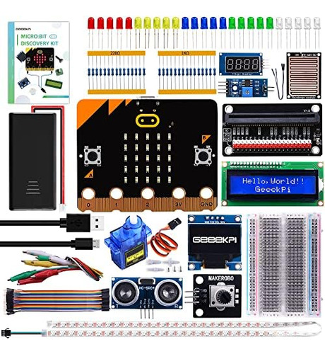 Geeekpi Basic Starter Kit Para Bbc Micro:bit (v2 Incluido),