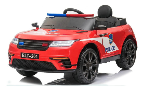 Carro Moto Electrico Niño Land Rover Llanta Caucho Police Rc