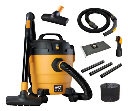 Aspirador De Pó e Água Wap Gtw 10 Compacto 1400w 10 Litros Amarelo/Preto