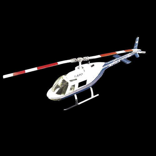 Antigo Grande Helicoptero Em Metal Da Lapd 13492 Rrdeco