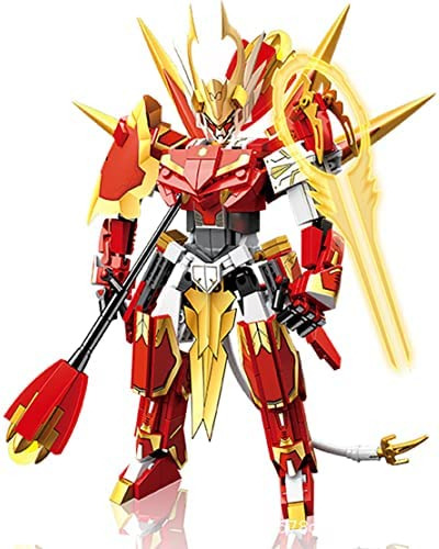 Xerial Kit De Bloques De Construcción De Red Flame Goku Mech
