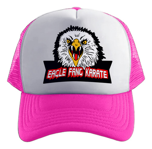 Cobra Kai Karate Kid Eagle Fang Karate Gorra Friki Tu Eres Rosa Chicle Talle Único Regulable Cobra Kai Karate Kid Eagle Fang Karate