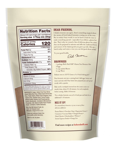 Bob's Red Mill Brownie Mix 595 G
