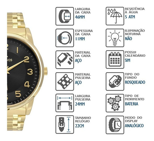 Relógio Technos Masculino 2117lbh/4p