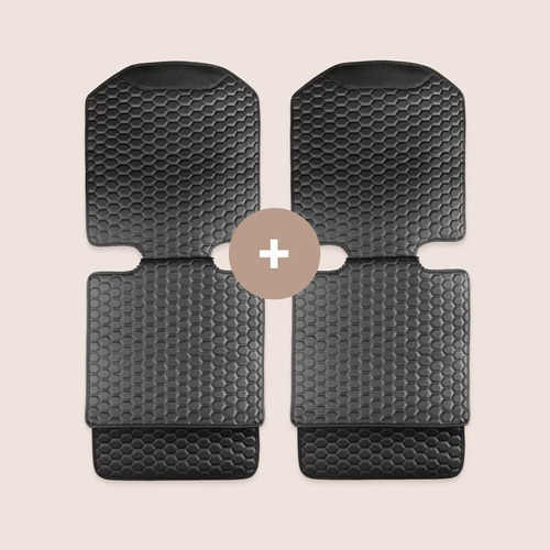 Protector De Asientos De Autos Owleys Mat 2 Pcs Negro - Impe