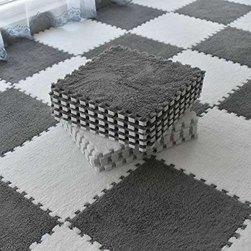 Smabee Interlocking Carpet Shaggy Soft Alfombrillas De Es