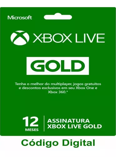 Cartão Xbox R$ 30 Reais Microsoft - R$29,99