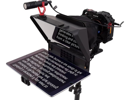 Teleprompter Portátil Para Smartphone Y Cámaras Dslr Con Sop