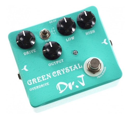 Pedal Overdrive Joyo Dr. J Green Crystal True Bypass 3 Modos