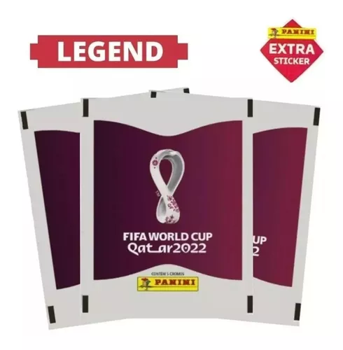 Figurinha Extra do Kylian Mbappé Ouro Legend da Copa do Mundo do Qatar 2022  - Item de Coleção Original Panini.