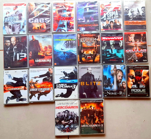 Dvd Jason Statham Colecao 20 Filmes - Dublado - Originais 