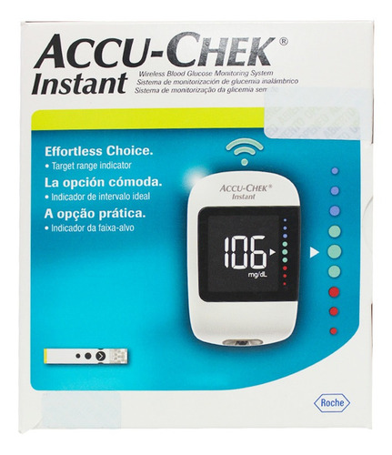 Kit Glucometro Accu Check Instant X 4 Piezas