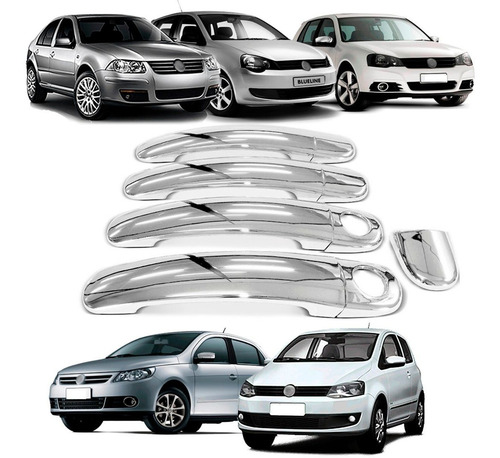 Imagen 1 de 7 de Cubre Manijas Cromadas Up Voyage Bora Suran Fox Gol Trend