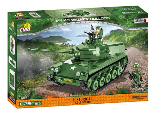 Tanque Americano M41a3 Walker Bulldog - 625 Peças - Cobi