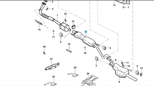 Escape Medio Chevrolet Astra Zafira 1999-2011 Original