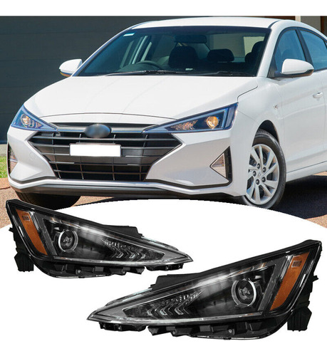 For 2019 2020 Hyundai Elantra Front Bumper Headlight Hea Rrx