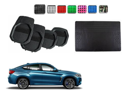 Tapetes 4pz Color 3d + Cajuela Bmw X6 2014 - 2017 2018 2019