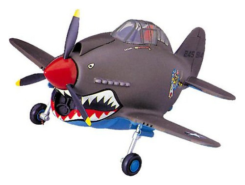 Hasegawa Huevo Avion P-40 Warhawk Modelo Kit