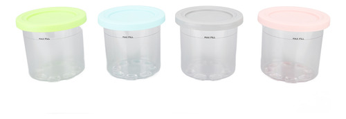 Lata Para Hacer Helados, 4 Piezas, Latas De Plástico De Repu