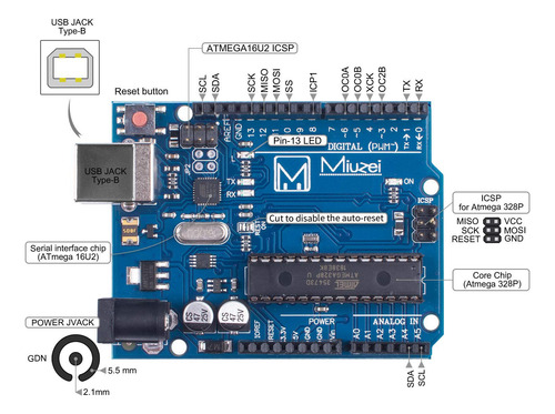 Kit De Inicio Miuzei Compatible Con Proyectos De Arduino