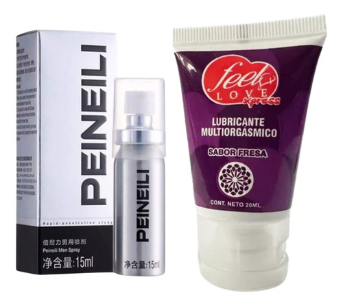 Retardante Peineili + Lubricante Multiorgásmico Fresa 20 Ml N/a