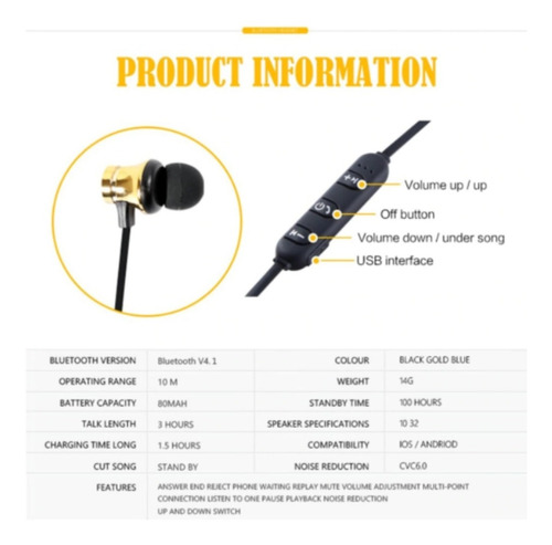 Imagem 3 de 5 de Fone De Ouvido Xt-11 Intra Auricular Bluetooth Promoção