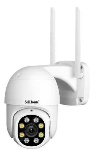 Cámara de seguridad Sricam SP028 con resolución de 3MP visión nocturna incluida blanca