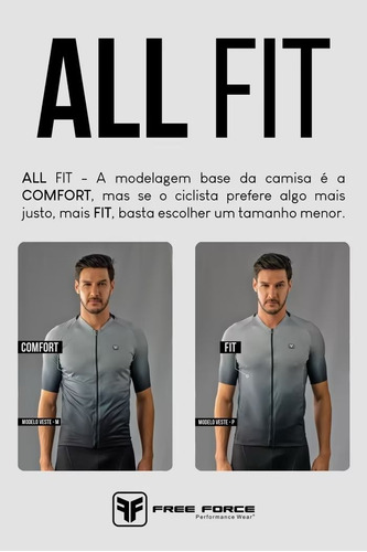 Camisa Masc Free Force Start All Fit Steel 31 Cinza Mc