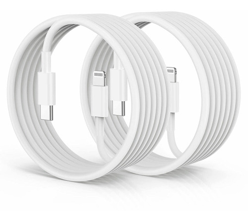 Cable Usb 3m De Cargador Rápida Tipo C Para iPhone/iPad 2pzs