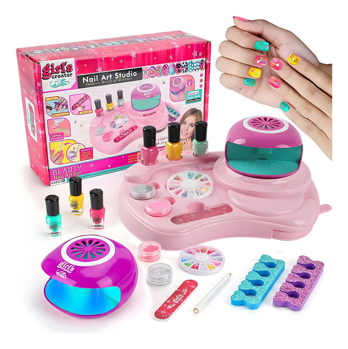 Kit De Maquillaje Belleza De Uñas Regalo Juguetes Para Niñas