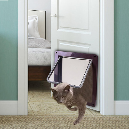 /para Puerta Abatible Para Perros Y Gatos Con Cerradura De