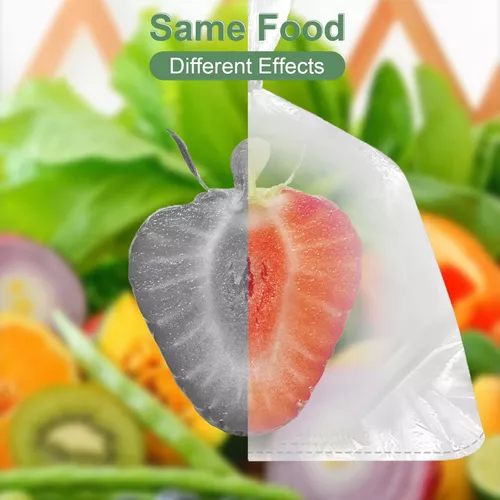 BESTEASY Bolsa de plástico para productos, bolsas de plástico transparente  de 12 x 16 pulgadas en rollo, bolsas de plástico duraderas para pan, frutas