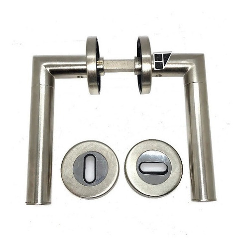 Imagen 2 de 7 de Manija Picaporte Currao Reggio Doble T/acero Inox Pack 4**